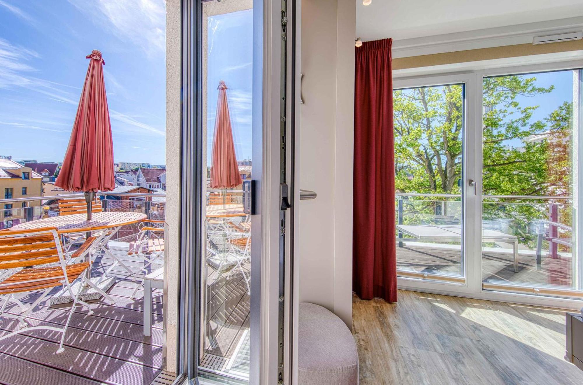 4-Sterne-Apartment Anastasia Hafenblick, 3 Balkone & Wellness In Waren Варен Екстериор снимка